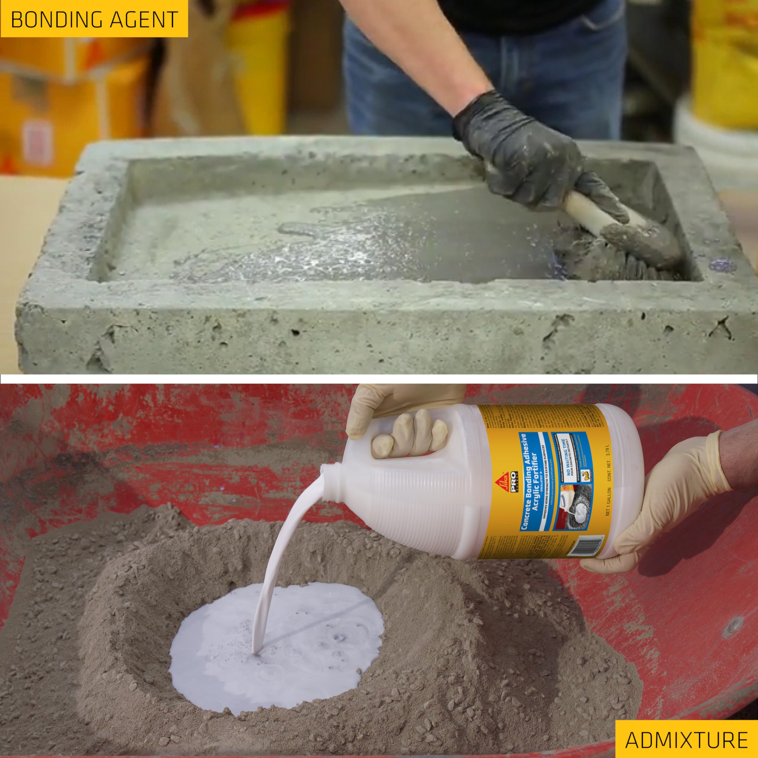 Amazon.co.jp: SIKA - SikaLatex R - コンクリート粘着接着剤 ホワイト